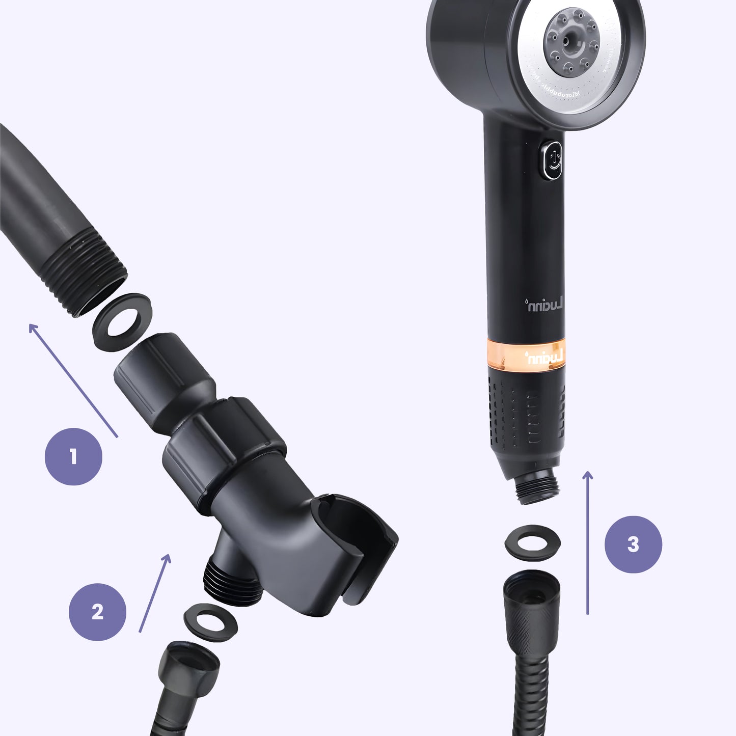 Stainless Steel Hose (59 in) & Handheld Holder Set