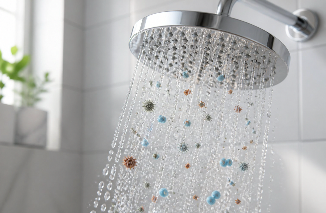 what contaminants are in shower water