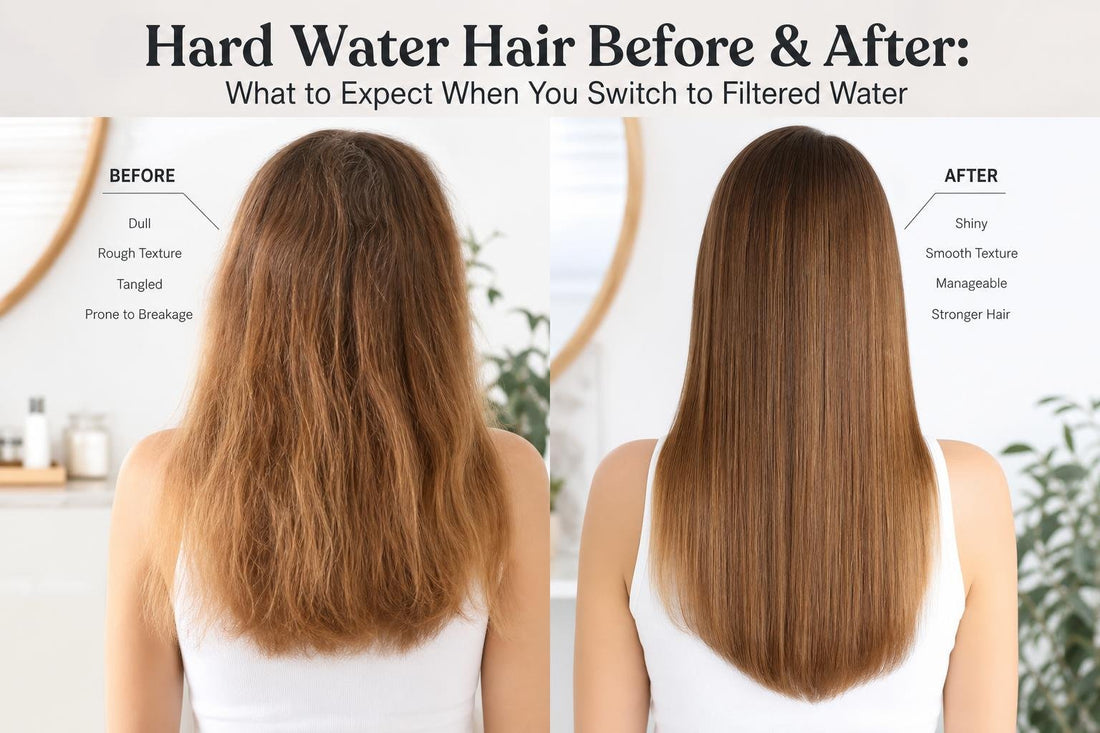 Hard Water Hair Before & After Results