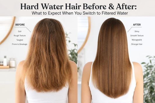 Hard Water Hair Before & After Results