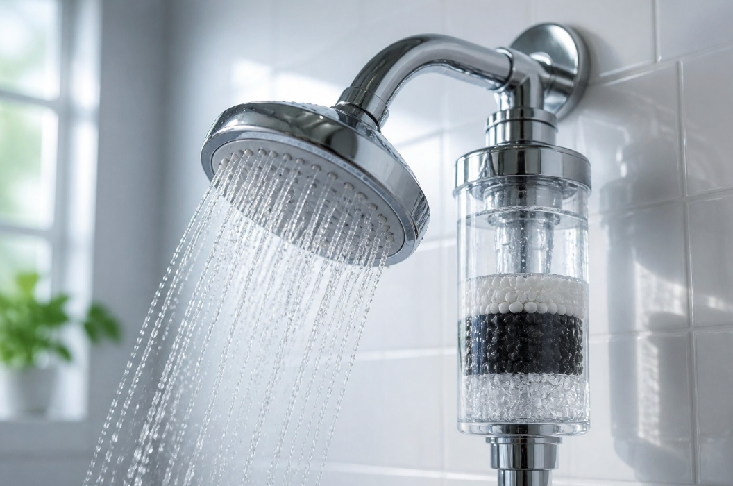 how to remove chlorine from shower water
