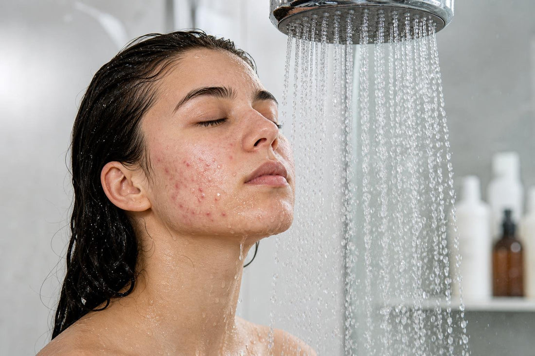 does hard water cause acne