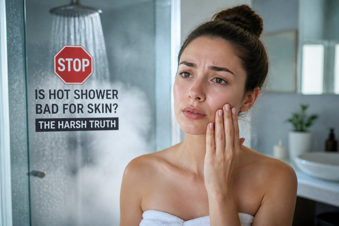 is hot shower bad for skin