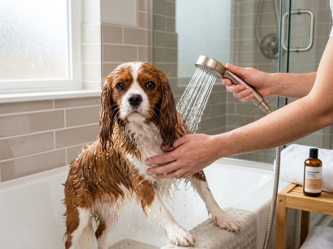 can shower water affect your dog's skin