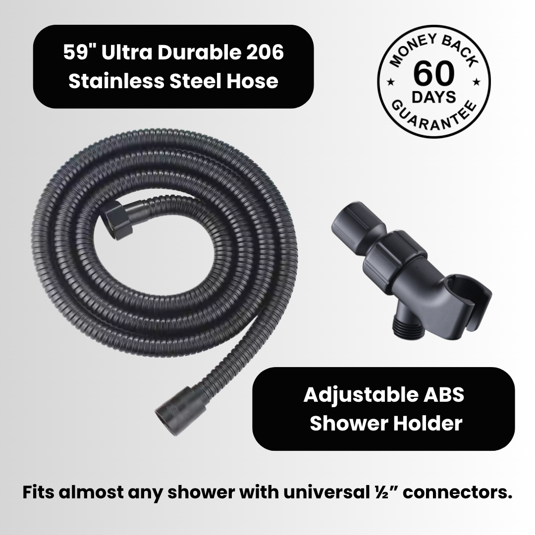 Stainless Steel Hose (59 in) & Handheld Holder Set