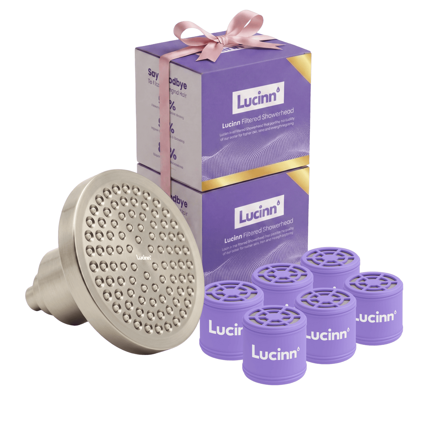 Lucinn Pro Filtered Showerhead Bundle
