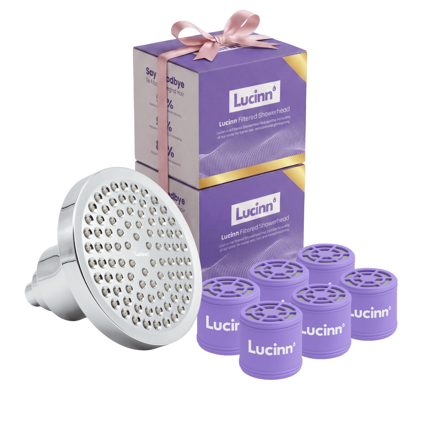 Lucinn Pro Filtered Showerhead Bundle