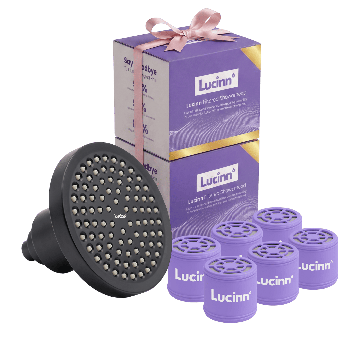 Lucinn Pro Filtered Showerhead Bundle