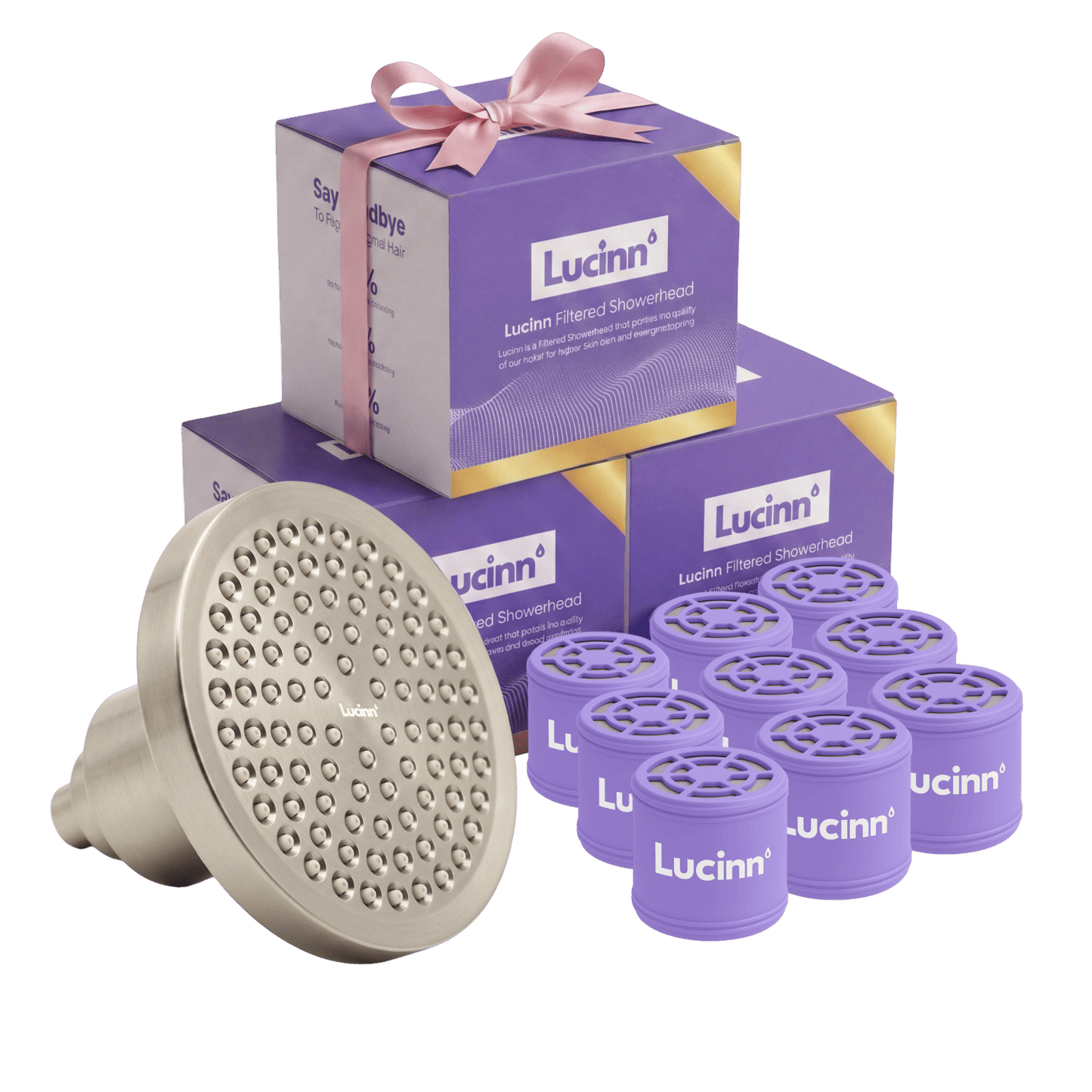 Lucinn Pro Filtered Showerhead Bundle