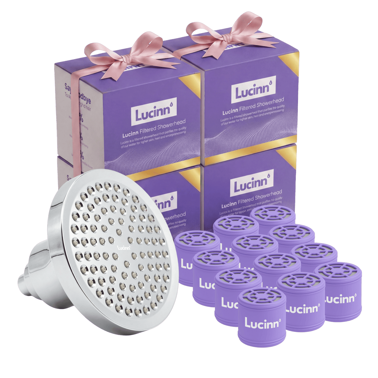 Lucinn Pro Filtered Showerhead Bundle