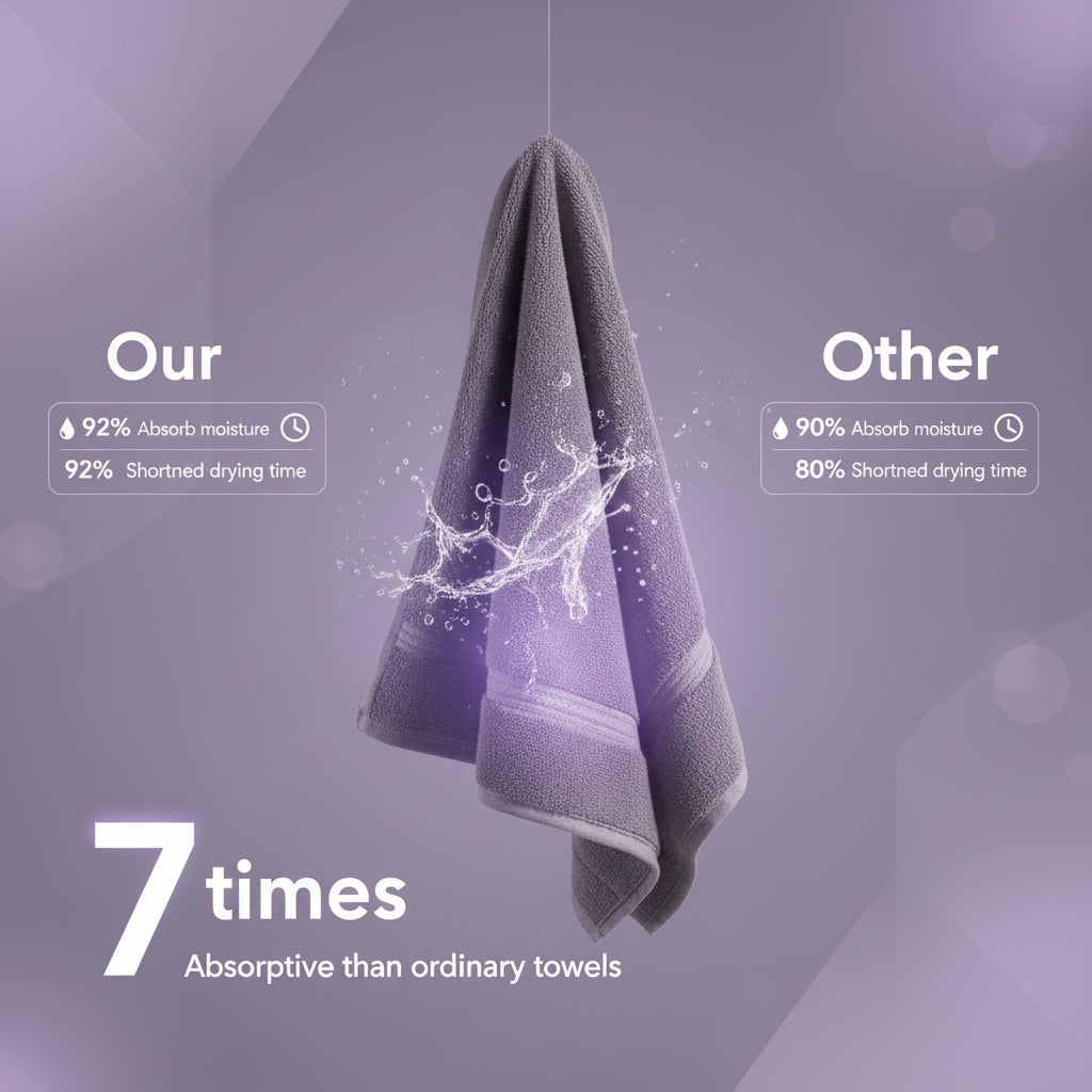 Antibacterial Quick-Dry Hair Towel