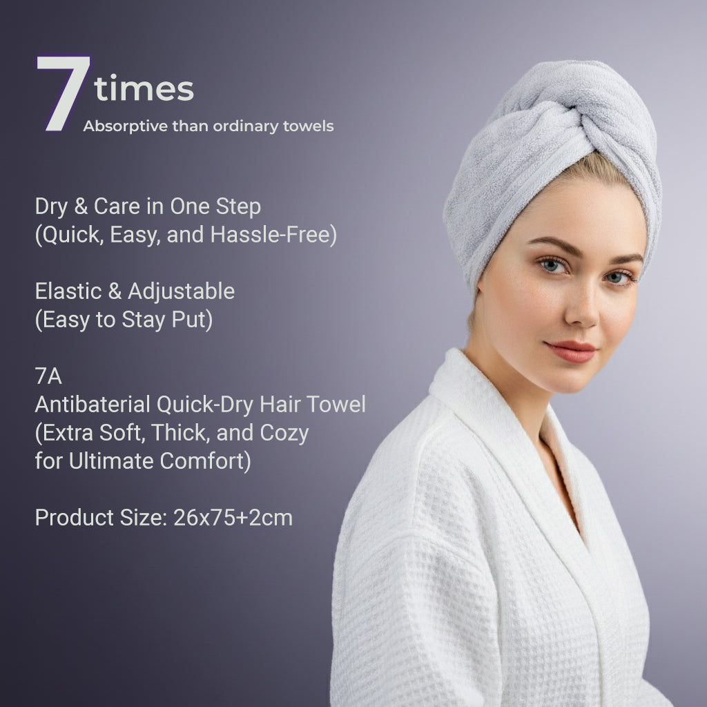 Antibacterial Quick-Dry Hair Towel