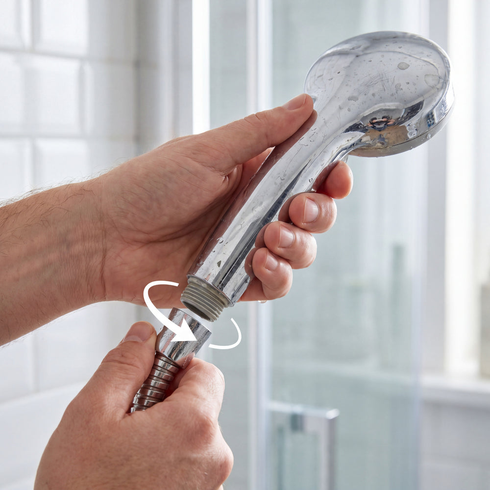 <p>Remove your old showerhead.</p>