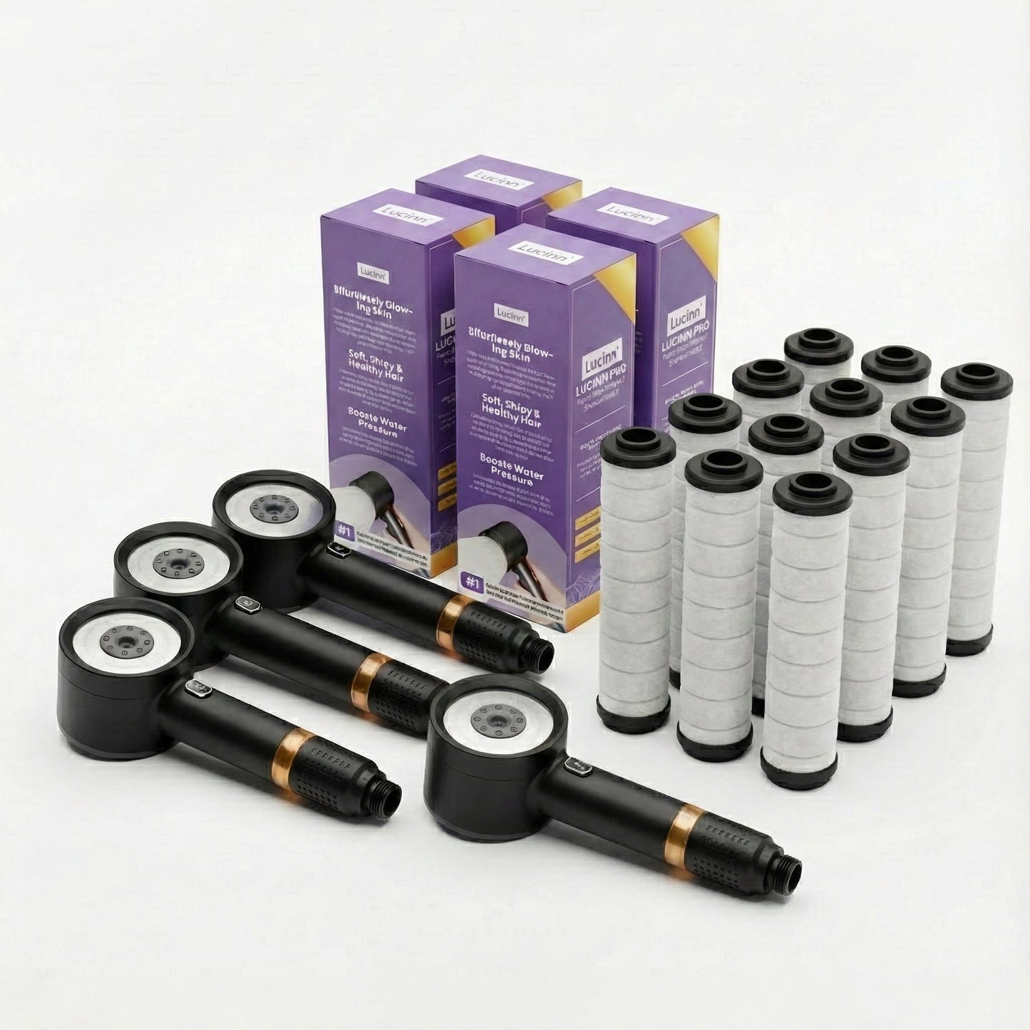 Lucinn Pro Filtered Handheld Showerhead Bundle