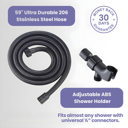 Stainless Steel Hose (59 in) & Handheld Holder Set
