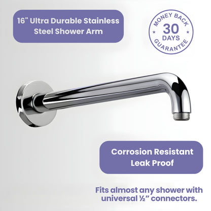 16 Inch Stainless Steel Shower Arm